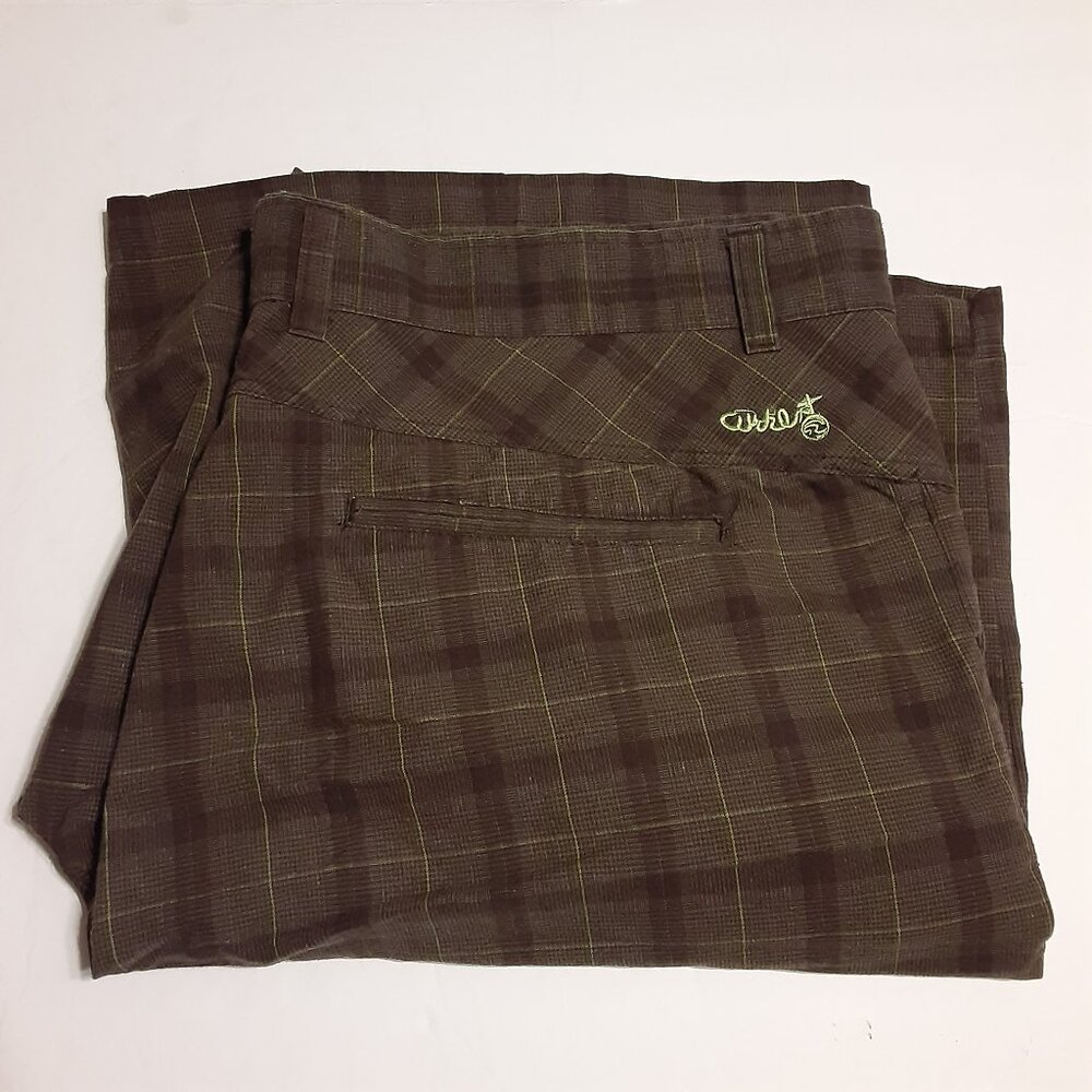 Current Men's Flat Front Plaid Shorts Size 40